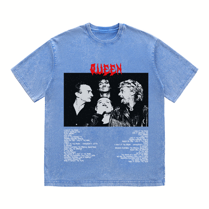 RDMCLOTHINGART tapestry hoodie QUEEN HEAVY WEIGHT COTTON TEE-8916