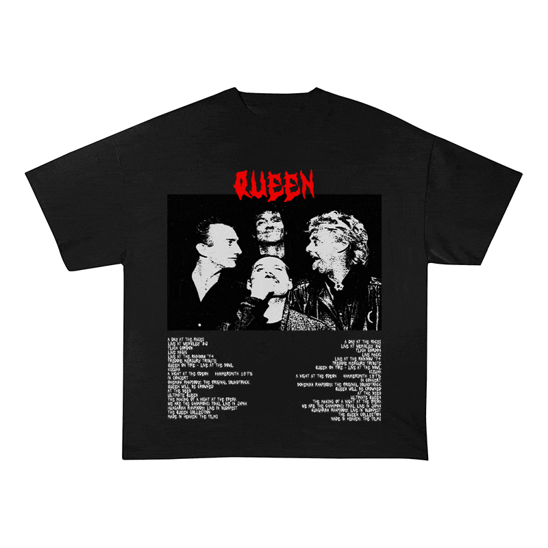 RDMCLOTHINGART tapestry hoodie QUEEN HEAVY WEIGHT COTTON TEE-8916