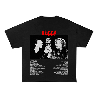 RDMCLOTHINGART tapestry hoodie QUEEN HEAVY WEIGHT COTTON TEE-8916