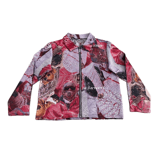 RED FREE YSL TAPESTRY JACKET