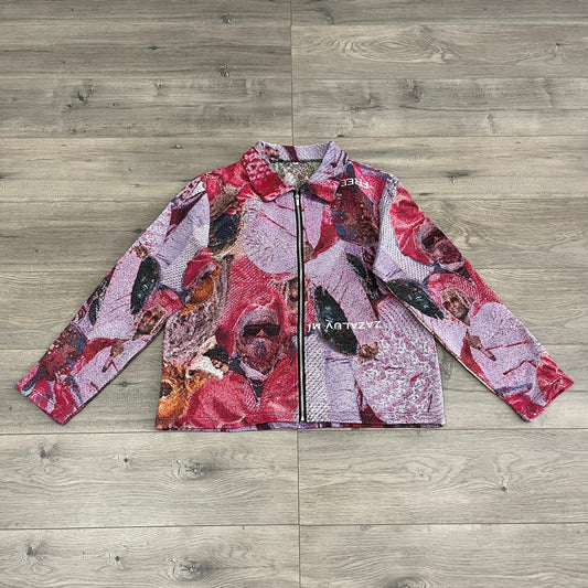 RED FREE YSL TAPESTRY JACKET