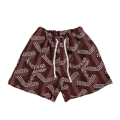 RED GY TAPESTRY SHORTS