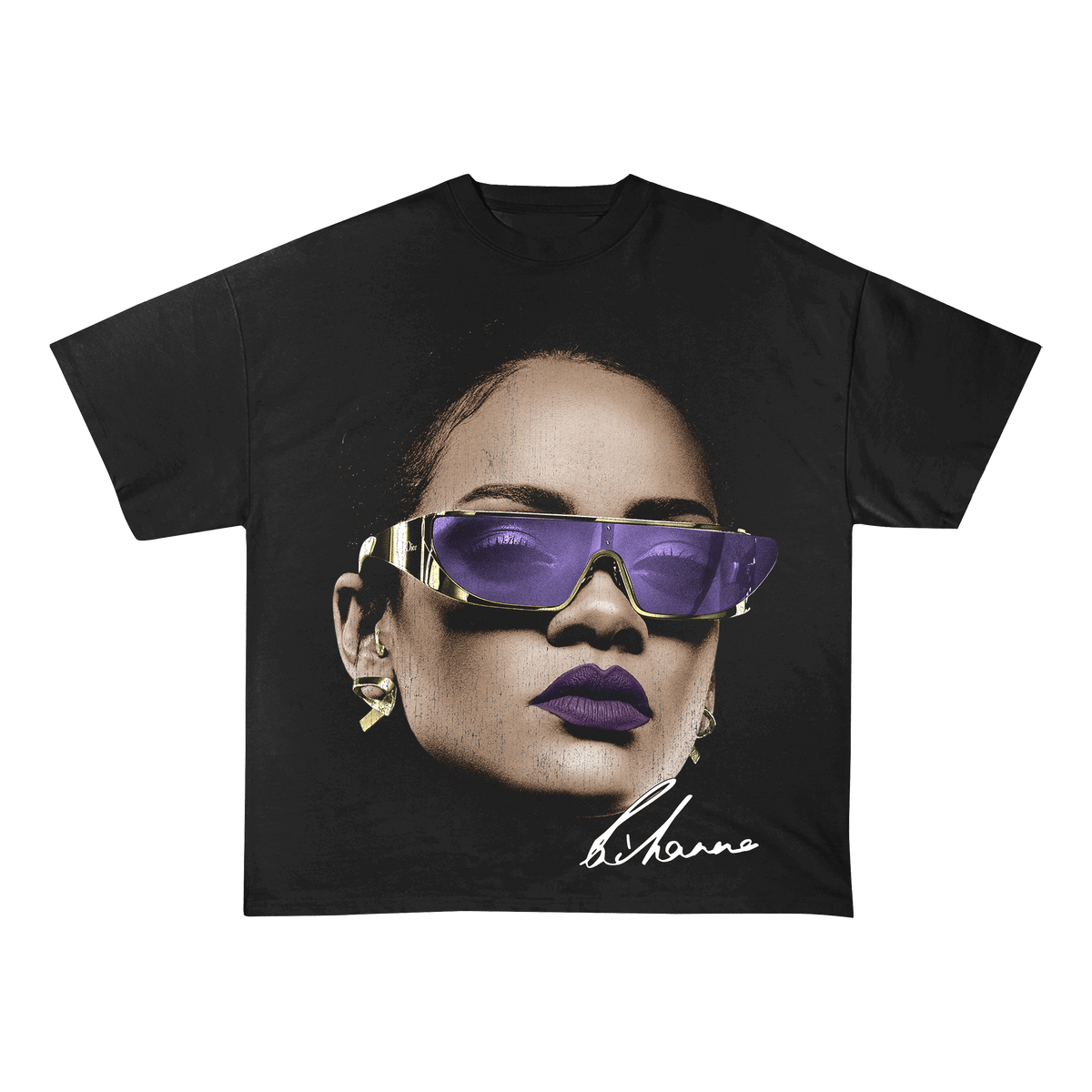RIHANNA HEAVEY WEIGHT COTTON TEE-8003