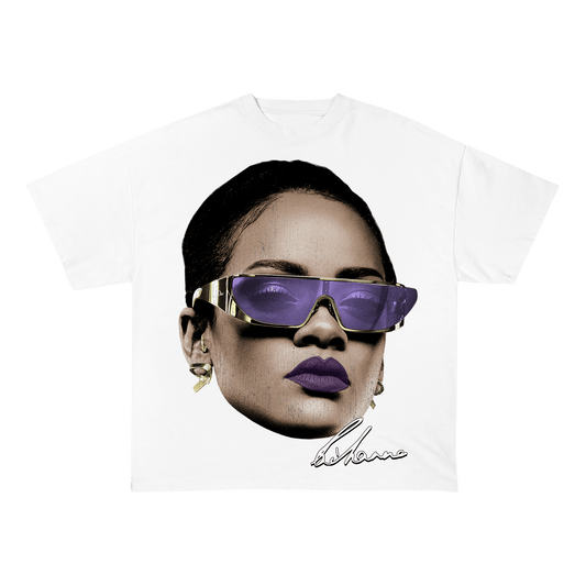 RIHANNA HEAVEY WEIGHT COTTON TEE-8003