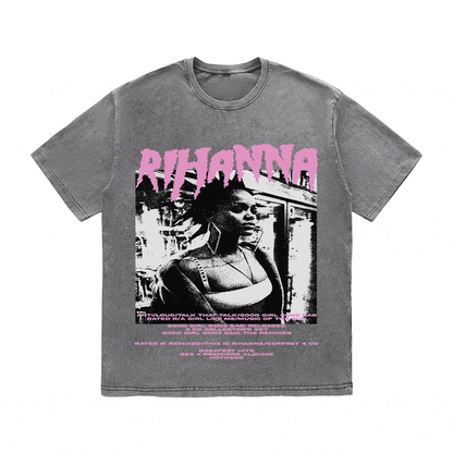 RDMCLOTHINGART tapestry hoodie RIHANNA HEAVY WEIGHT COTTON TEE-8917