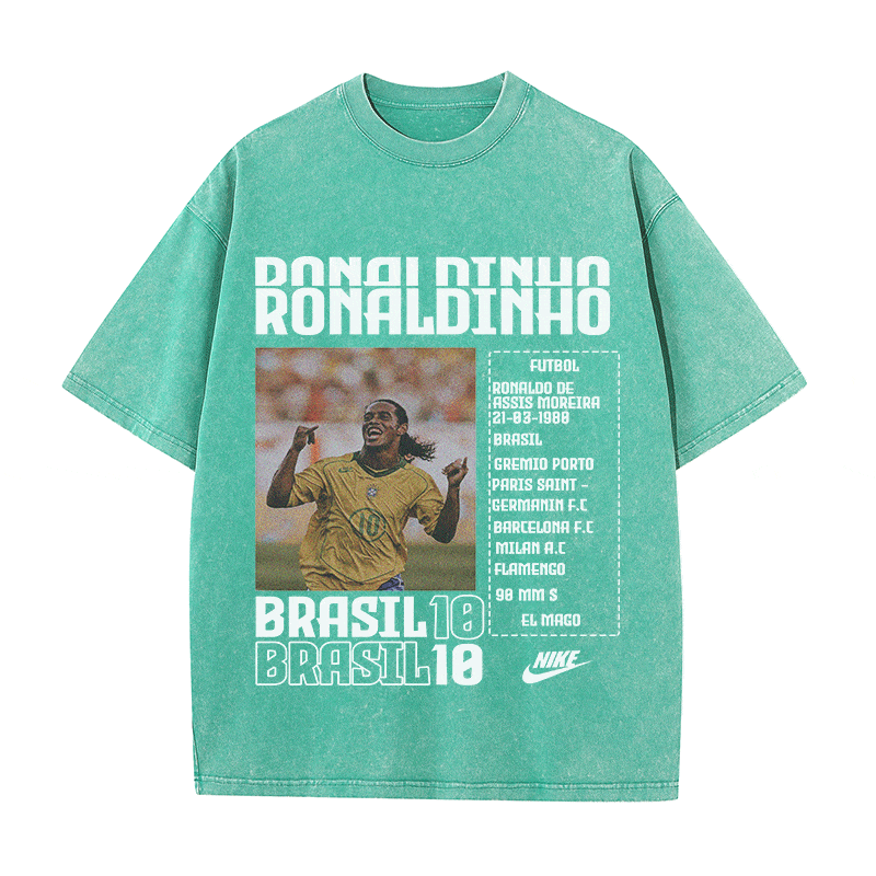 RONALDINHO HEAVY WEIGHT COTTON TEE-8826