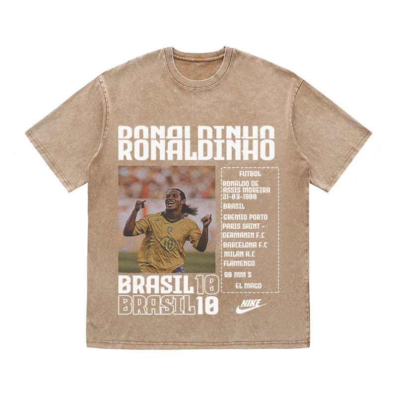 RONALDINHO HEAVY WEIGHT COTTON TEE-8826
