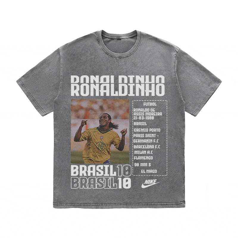 RONALDINHO HEAVY WEIGHT COTTON TEE-8826