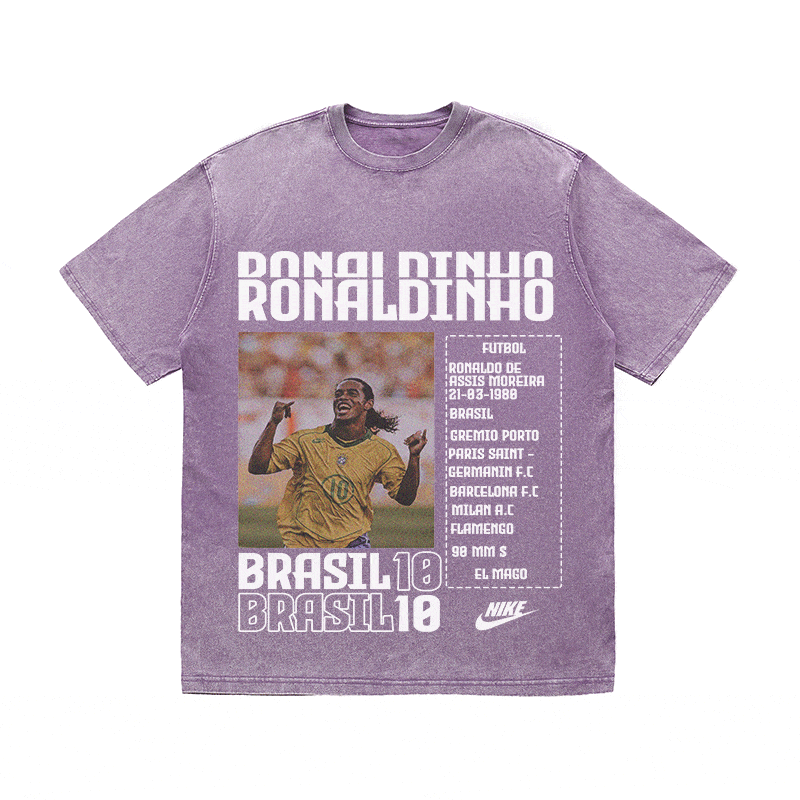 RONALDINHO HEAVY WEIGHT COTTON TEE-8826