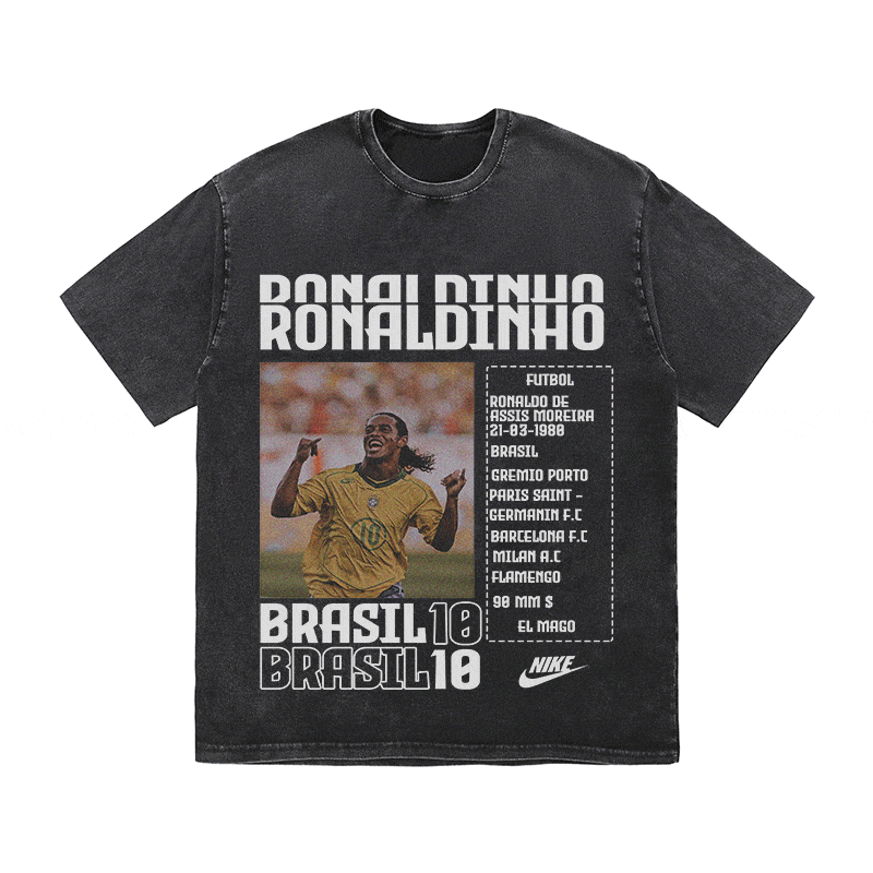 RONALDINHO HEAVY WEIGHT COTTON TEE-8826