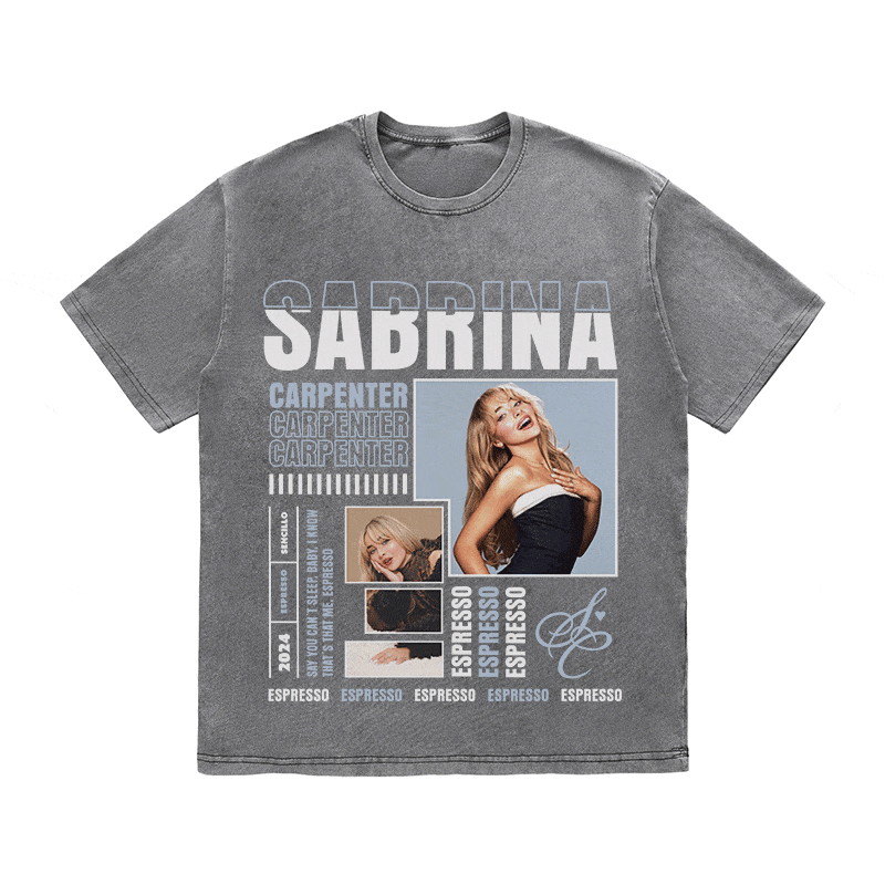 SABRINA CARPENTER HEAVY WEIGHT COTTON TEE-9019