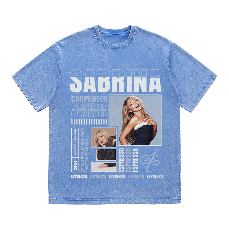 SABRINA CARPENTER HEAVY WEIGHT COTTON TEE-9019