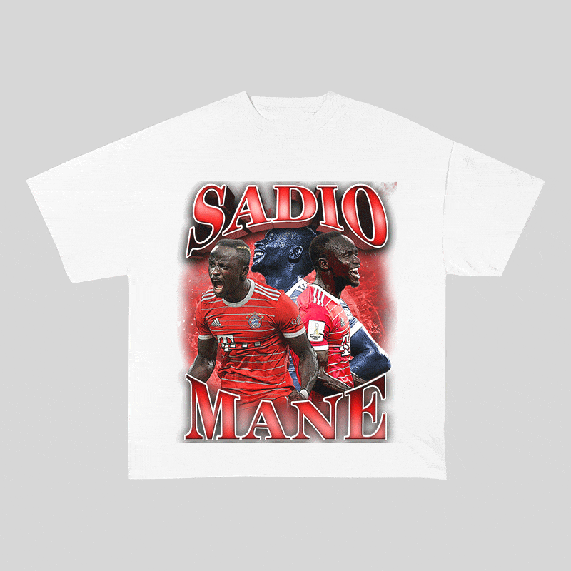 SADIO MANE HEAVY WEIGHT COTTON TEE-9174