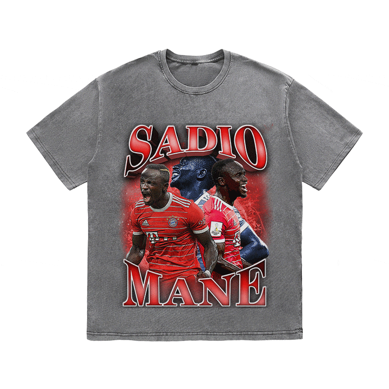 SADIO MANE HEAVY WEIGHT COTTON TEE-9174