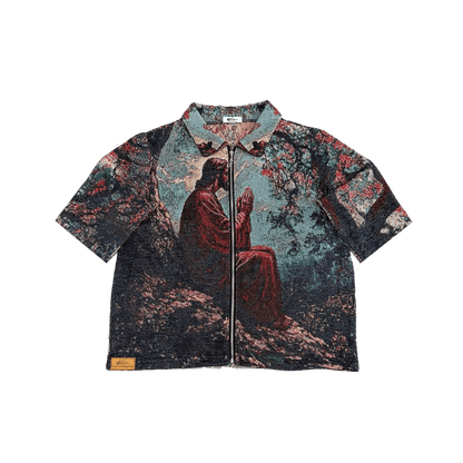 SAVIOR IN THE SAKURA TAPESTRY TEE