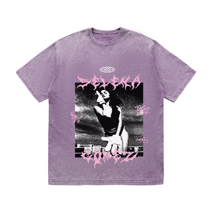 SELENA GOMEZ HEAVY WEIGHT COTTON TEE-8945