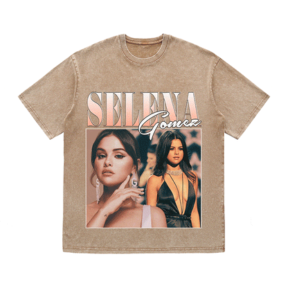 RDMCLOTHINGART tapestry hoodie SELENA HEAVY WEIGHT COTTON TEE-8869