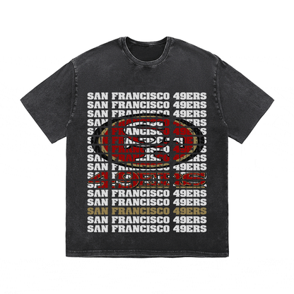 SF 49ERS HEAVY WEIGHT COTTON TEE-9189