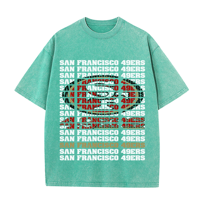 SF 49ERS HEAVY WEIGHT COTTON TEE-9189