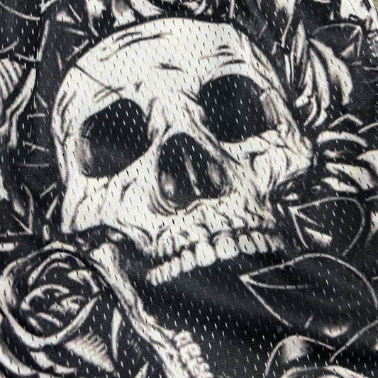 SKULL MESH SHORTS-8691