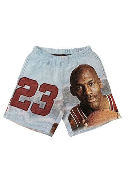 SKY BLUE TAPESTRY SHORT