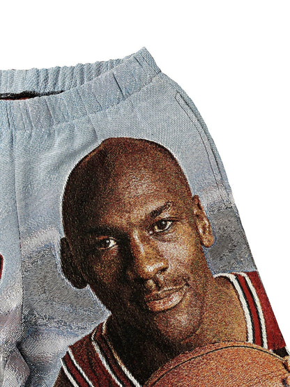 SKY BLUE TAPESTRY SHORT