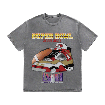 SUPERBOWL 3 HEAVY WEIGHT COTTON TEE-9191