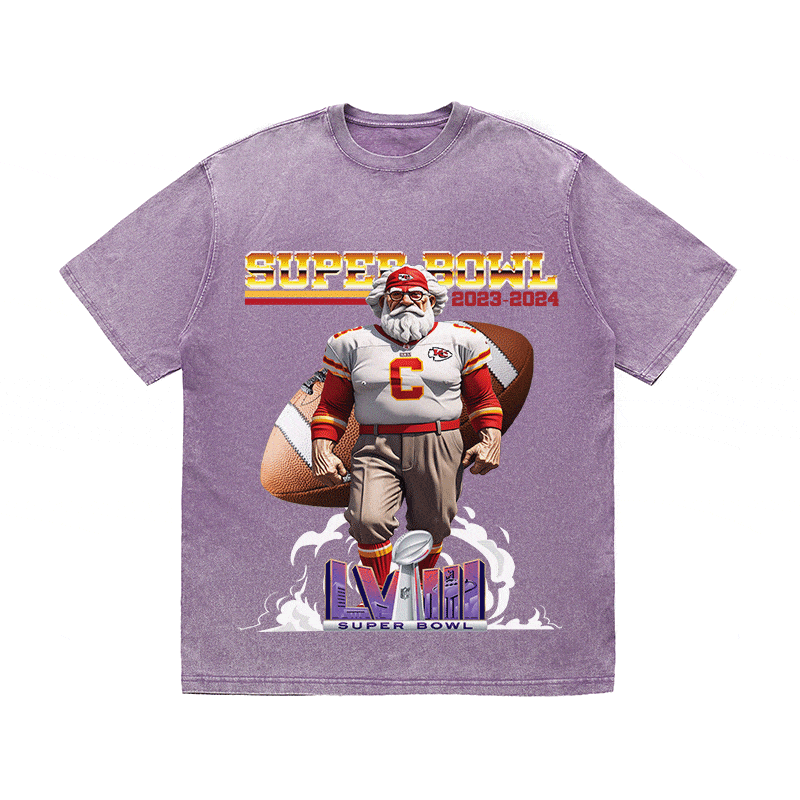 SUPERBOWL 4 KC HEAVY WEIGHT COTTON TEE-9192