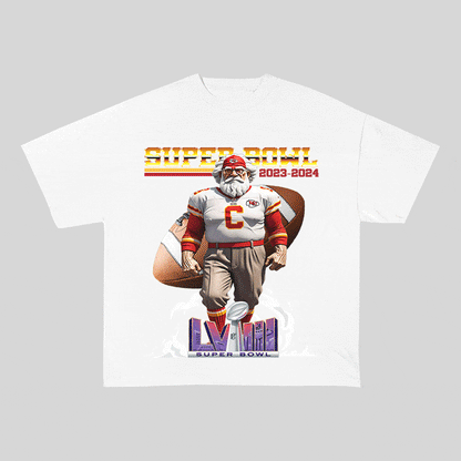 SUPERBOWL 4 KC HEAVY WEIGHT COTTON TEE-9192