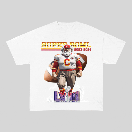 SUPERBOWL 4 KC HEAVY WEIGHT COTTON TEE-9192