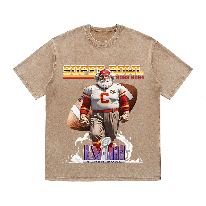 SUPERBOWL 4 KC HEAVY WEIGHT COTTON TEE-9192