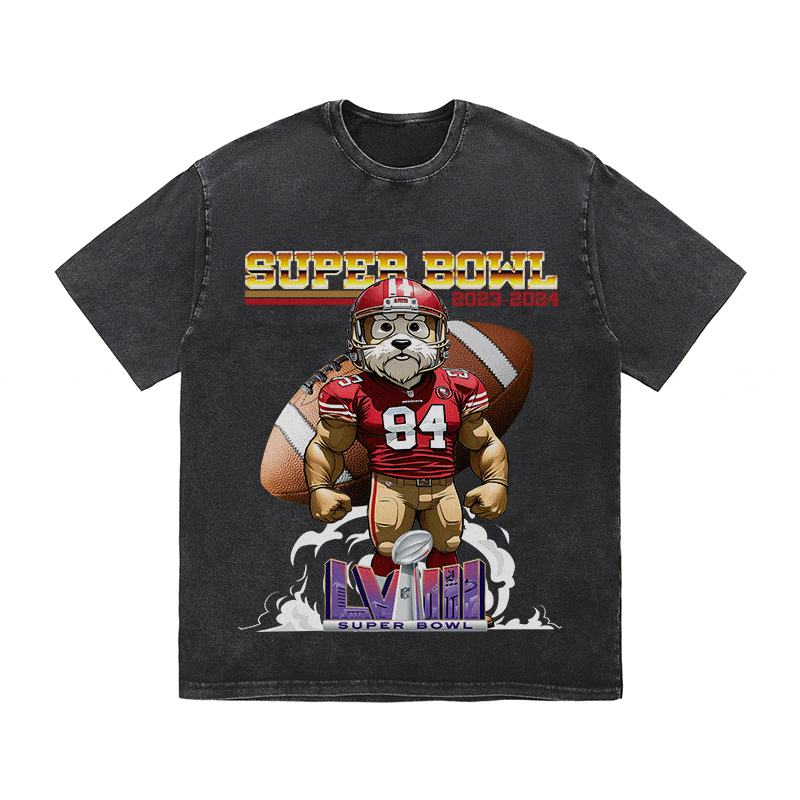 SUPERBOWL 4 SF HEAVY WEIGHT COTTON TEE-9193