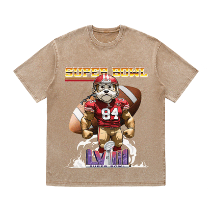 SUPERBOWL 4 SF NO YEAR HEAVY WEIGHT COTTON TEE-9183