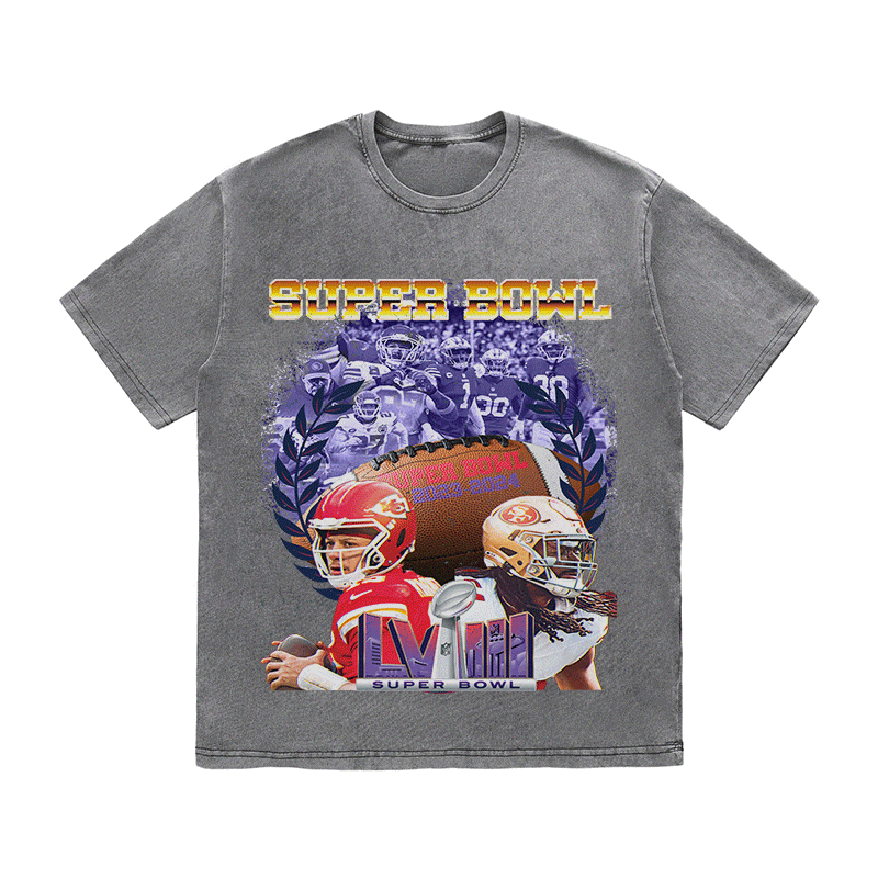 SUPERBOWL 5 HEAVY WEIGHT COTTON TEE-9194