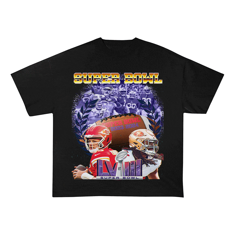 SUPERBOWL 5 HEAVY WEIGHT COTTON TEE-9194