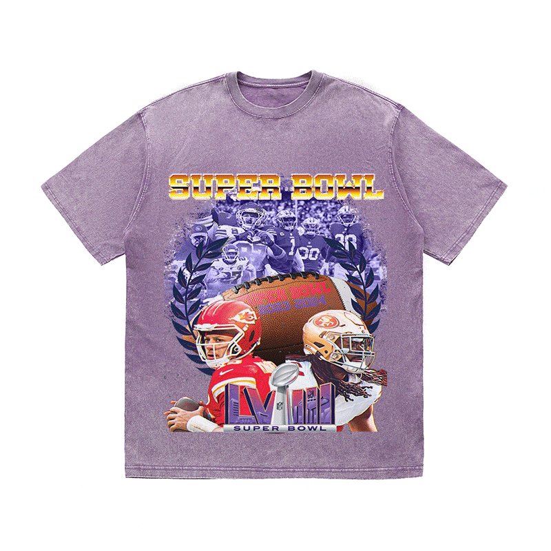 SUPERBOWL 5 HEAVY WEIGHT COTTON TEE-9194