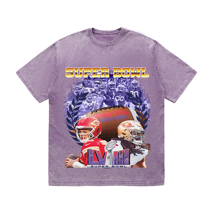 SUPERBOWL 5 HEAVY WEIGHT COTTON TEE-9194