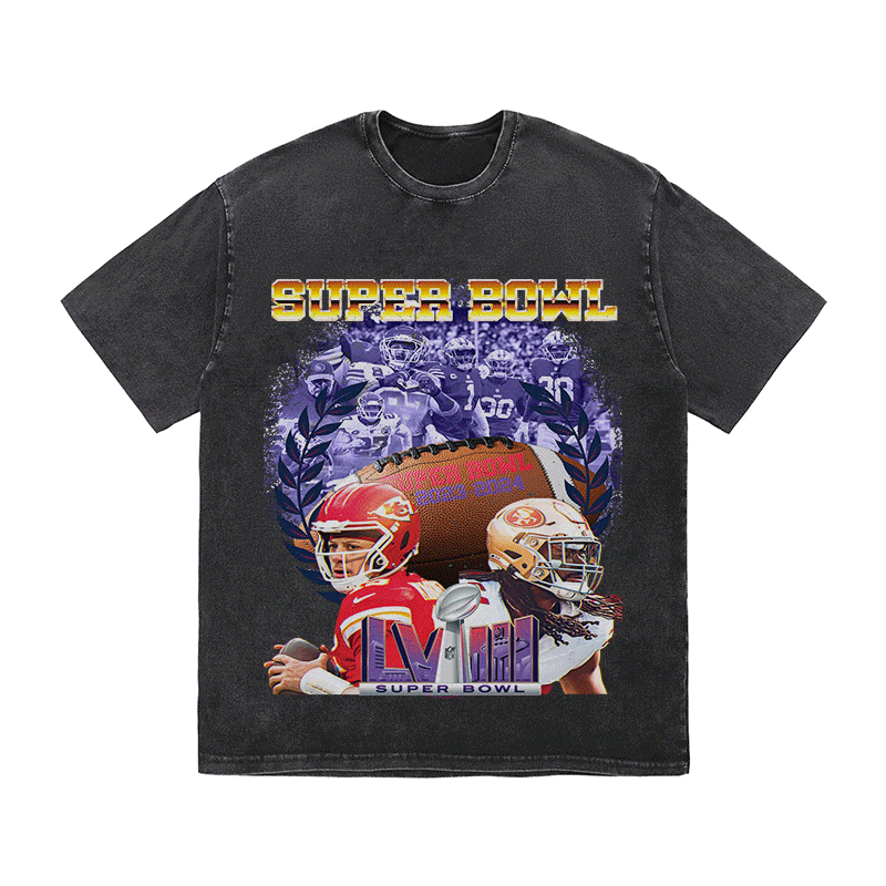 SUPERBOWL 5 HEAVY WEIGHT COTTON TEE-9194