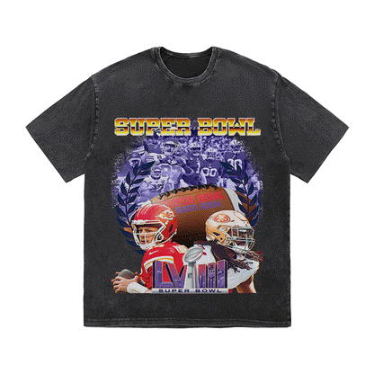 SUPERBOWL 5 HEAVY WEIGHT COTTON TEE-9194