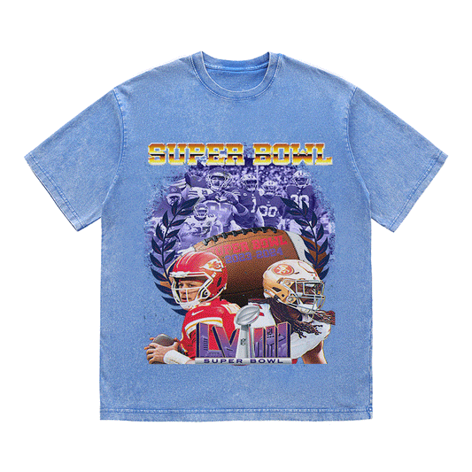SUPERBOWL 5 HEAVY WEIGHT COTTON TEE-9194