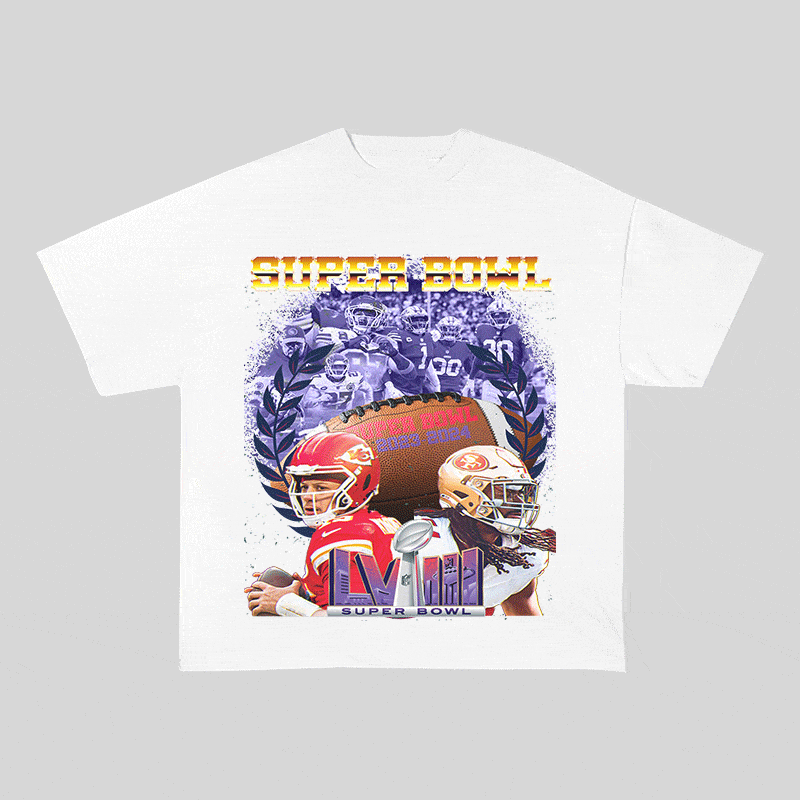 SUPERBOWL 5 HEAVY WEIGHT COTTON TEE-9194
