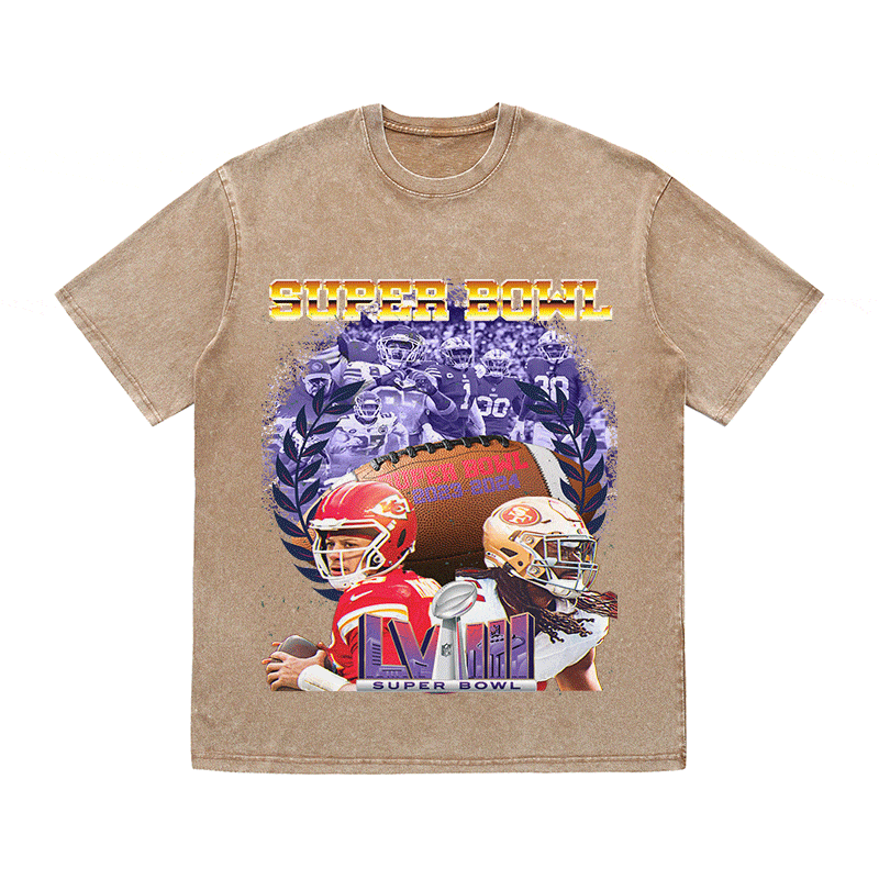 SUPERBOWL 5 HEAVY WEIGHT COTTON TEE-9194