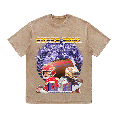 SUPERBOWL 5 HEAVY WEIGHT COTTON TEE-9194