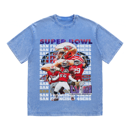 SUPERBOWL22 HEAVY WEIGHT COTTON TEE-9212