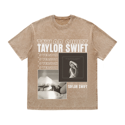 TAYLOR SWIFT HEAVY WEIGHT COTTON TEE-9021