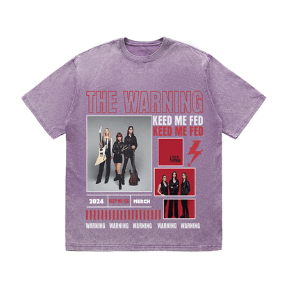 THE WARNING HEAVY WEIGHT COTTON TEE-9023