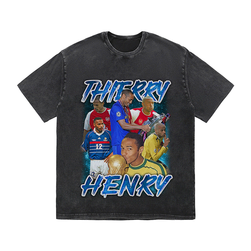 THIERRY HENRY HEAVY WEIGHT COTTON TEE-9175