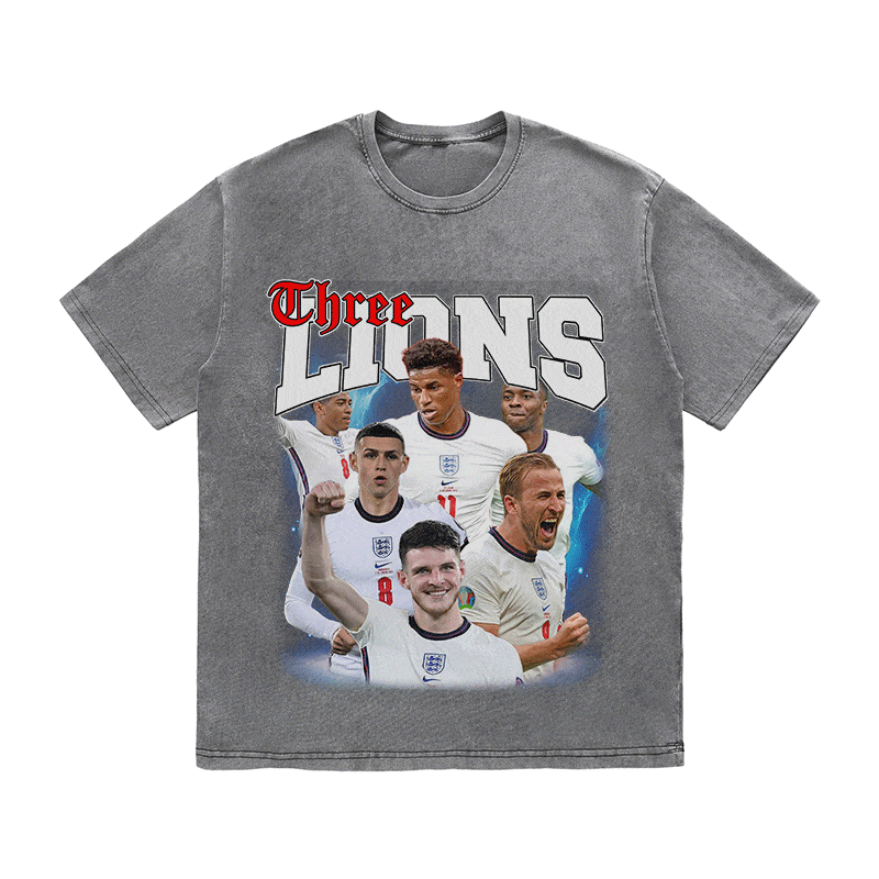 THREE LIONS HEAVY WEIGHT COTTON TEE-9176