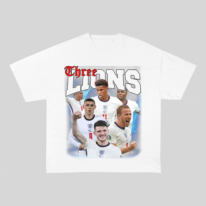 THREE LIONS HEAVY WEIGHT COTTON TEE-9176
