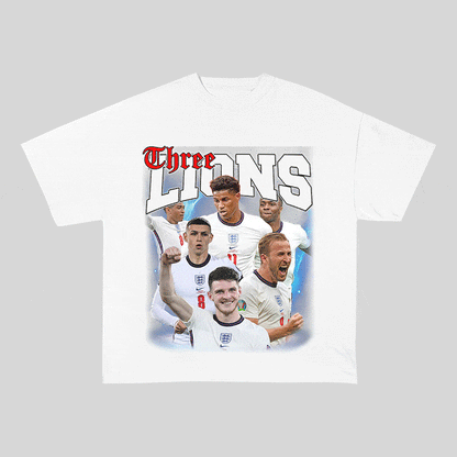 THREE LIONS HEAVY WEIGHT COTTON TEE-9176
